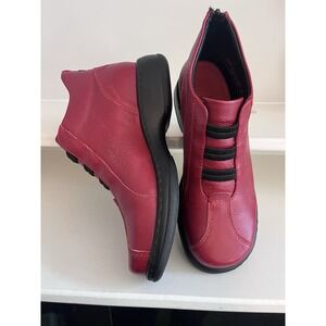 Dansko Chelsea Boots Maroon Red Leather Portugal EU 39 Women's 8.5-9
